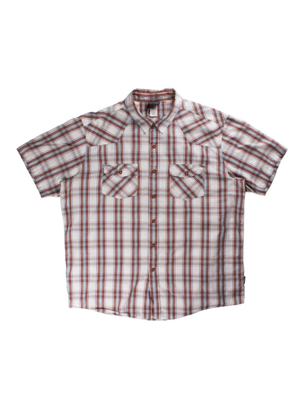 Patagonia Three Trees Casual Button Down M's Shirt Sz XL Organic Cotton Ripstop